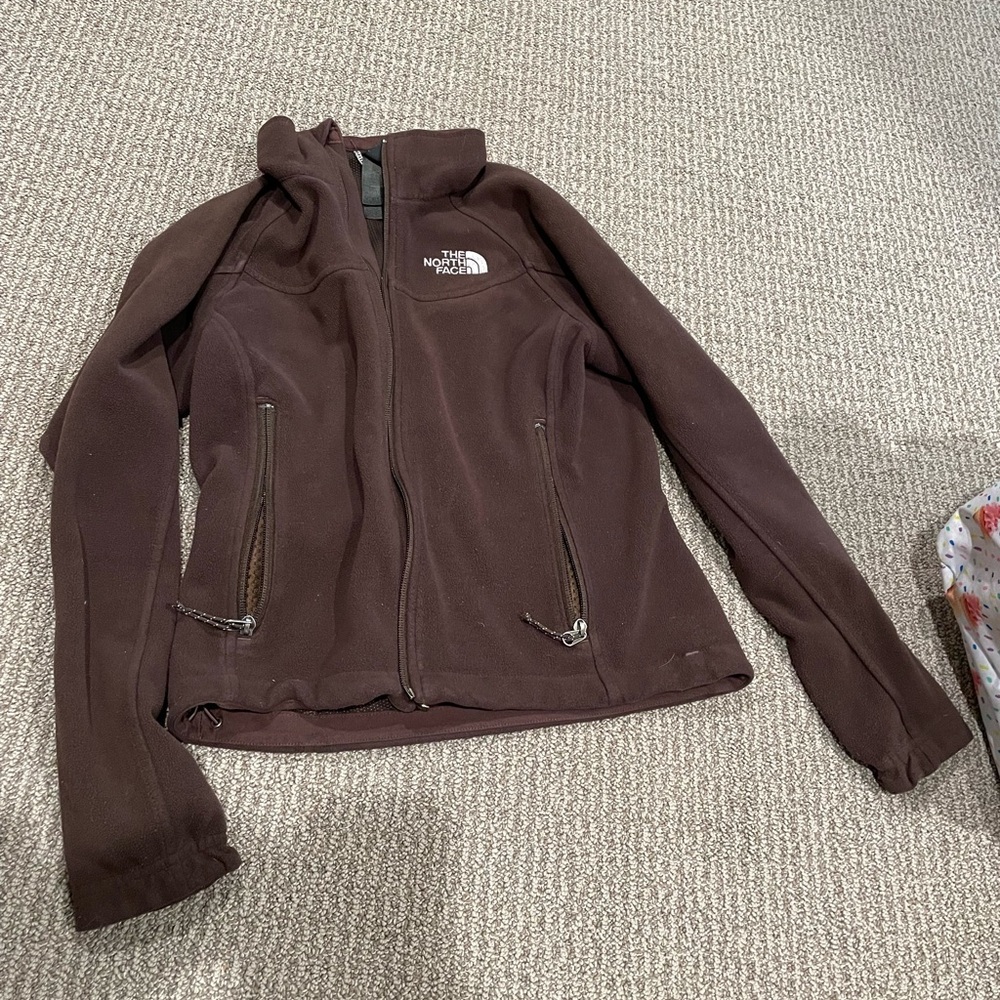 The North Face Dark Brown fleece jacket